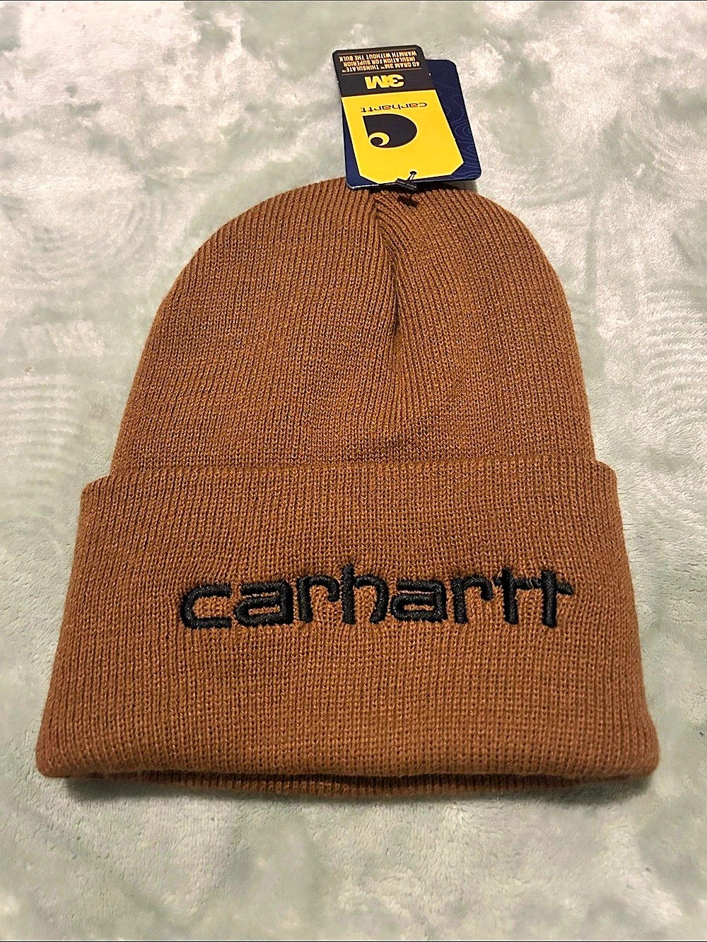 Carhartt Knit Insulated Logo Graphic Cuffed Beanie (Teller Hat) Cuffed Beanie